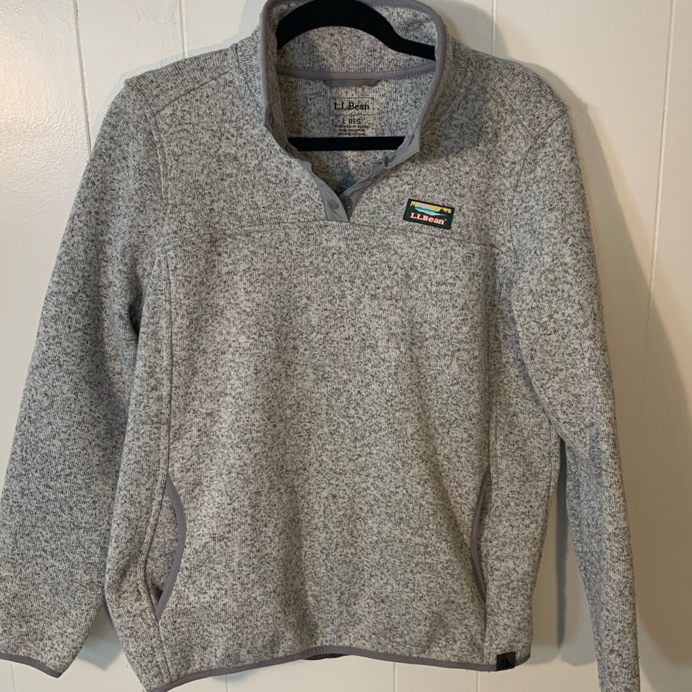 Gray LL Bean pullover